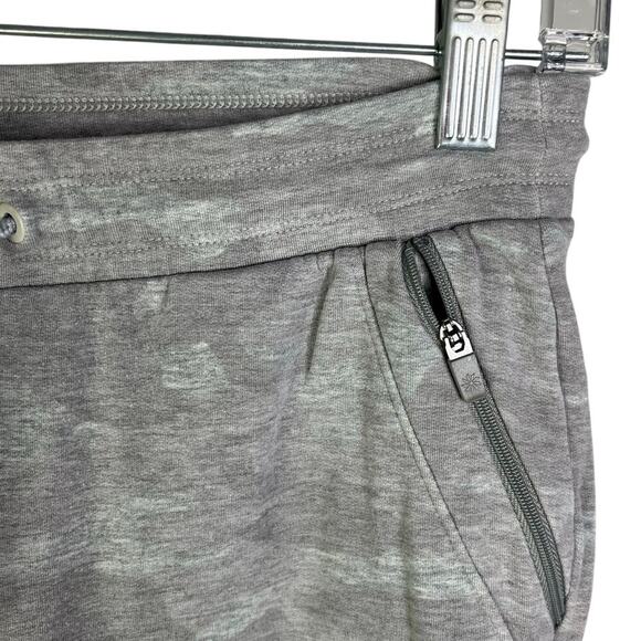 Athleta Girl Warm Up Jogger 14 Heather Gray Camo Drawstring Sweatpant Zip Pocket - Picture 4 of 10